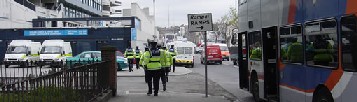 Another Dublin Bus full of Gardai dis-embarking outside Croke Park this afternoon.