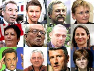 The 12 candidates for the Presidency of France. Learn to Recognise them. They are not all your friends. 