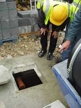 Paddy Mahon observes the doctored pipe