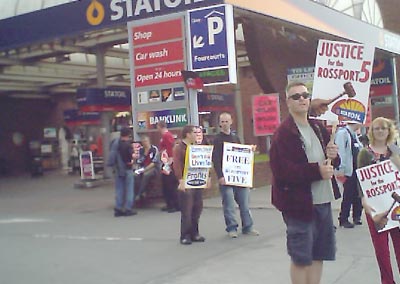 Picket in progress