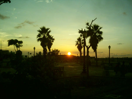 Sunset on the Malacon in Havana