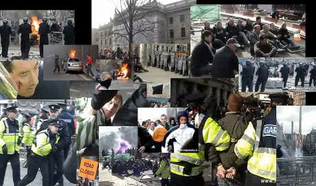 Screenshots from Dublin Riot Film..