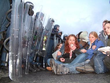 Sit Down protest gets plenty of attention!