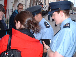 Garda arrive after been called by Coca Cola