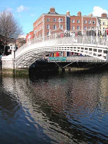 Ha'Penny Bridge on the River Liffey