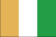 the flag of Cote d'Ivoire (Ivory Coast for yous English Speakers!)