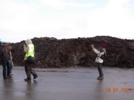 Turf removed from bog