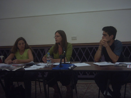 Argentina Solidarity Campaign discussion panel.