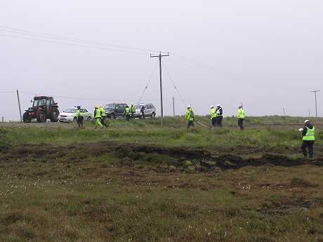 Shell retreating with Gardai