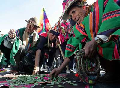 They break their back growing coca, their kids die and what's left for them? "folklore tourism"? Its their Gas. BASTA!