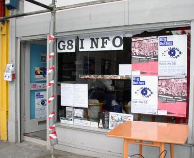 G8 infoshop opens in Edinburgh