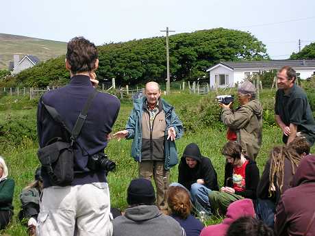 Micheal's talk was on the history of the area from the ice age to the present.