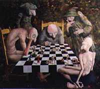 clotho lachysis & atropo a.k.a. "the 3 fates" @ the table.