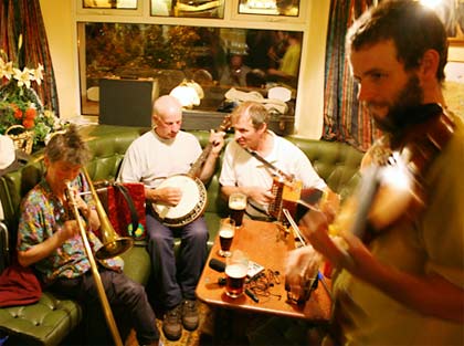 Saturday night session in the nearest pub, McGraths