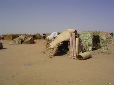 IDP shelter in Kalma Camp temporary home to 19,000 people.