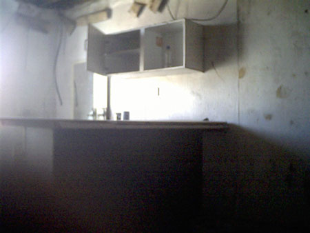 the kitchen