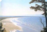 View of Tramore beach and strand.