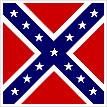 this was the last and final flag flown by Dixie. it's called the confederate naval jack.