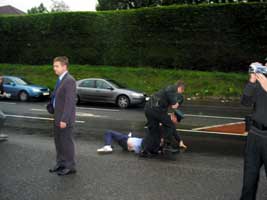 gra activist gets attacked by PSNI Scum!