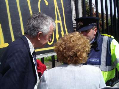 Ed Horgan and Spirasi member trying to get information