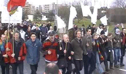 Grassroots Network march against war at Shannon