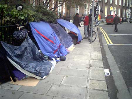 tent city - the following morning!