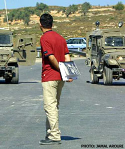 Student on his way to college - Palestine