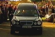 Mr Lawlor was laid to rest in a mercedes equiped with air bag.