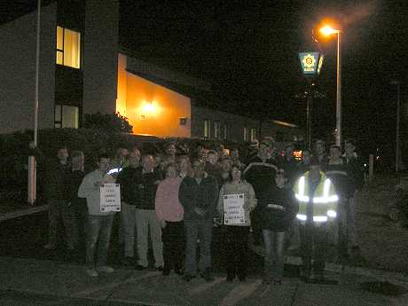 Welcoming committee after release