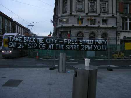 banner on O Connell street