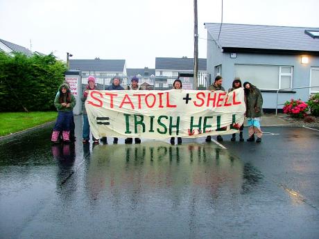 The Blockade at Ballina Statoil Depot