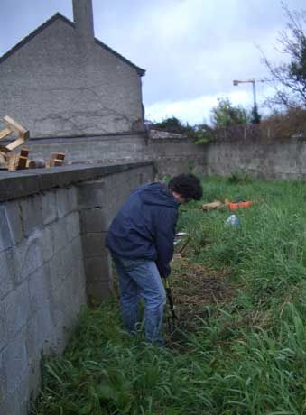 gardens first vegetable bed is started