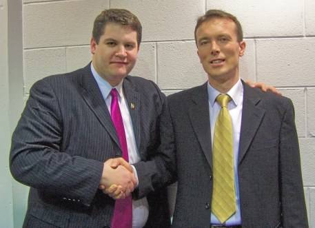 Cllr Keith Martin and Harry Barrett at the Labour Conference