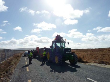 Shell's transport stopped at Aughoose