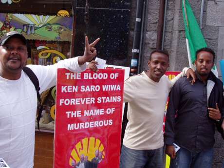 Three Somali men bearing witness.