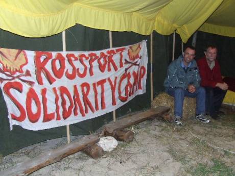 Joe Burke & Der Holland from Bantry at the camp.