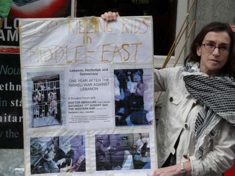 Dette from the SWP at  the IPSC stall outside Lynch's castle, yesterday.