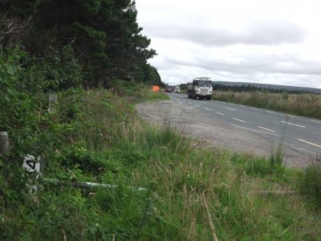 One of many Shell haulage signs decommissioned by campaigners - haulage continues