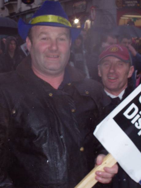 Don't know his name, but this man works for Galway City Council and is always full of bonhomie and craic, always friendly towards street activists.