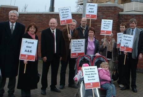 Local Families support the protest