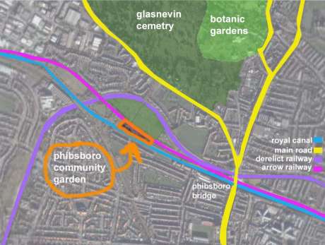 map of phibsboro community garden