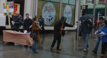 Leafleting before the meeting