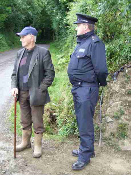 Jim Burkes complaints fall on the deaf ears of his protective servant Garda CW140.