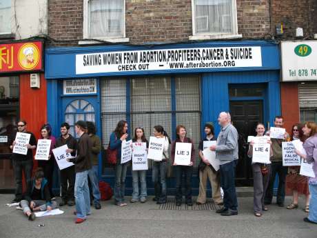 Choice Ireland Picket At Rogue Clinic 21 April 2007