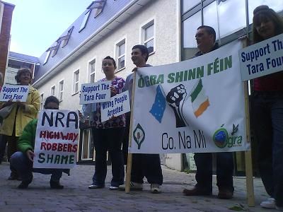 Meath Ogra Shinn Fein Outside Navan Courthouse