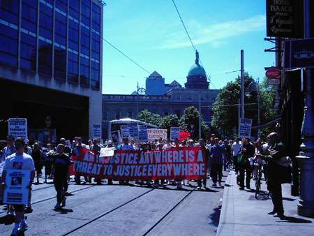 Approaching Store Street Garda station