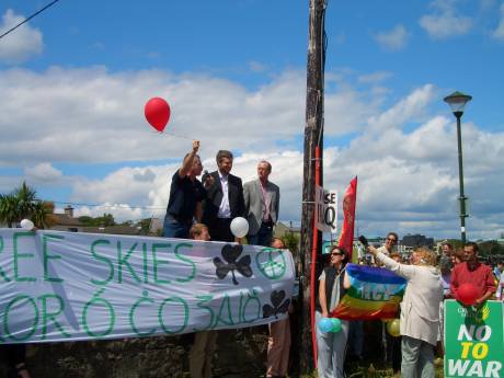 GAAW Platform: N.Farrell, Galway Mayor Niall  Brolochain, Deputy Mayor Billy Cameron