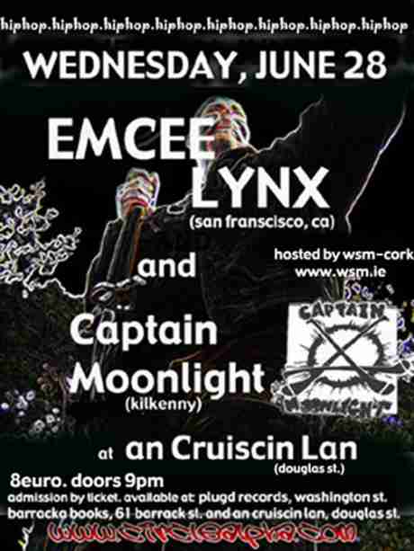 emcee lynx and captain moonlight hit cork