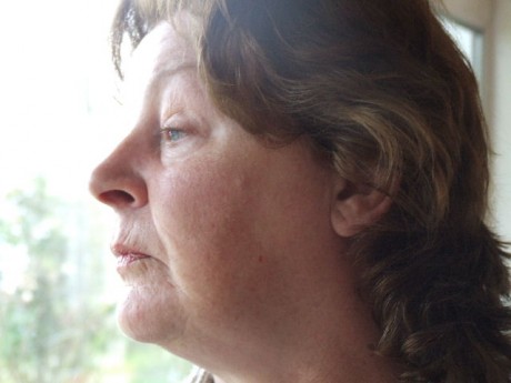 Chairperson, Anne Muldowney, looking out towards Warrenpoint before this afternoon's IMPERO meeting in The Strand Hotel, Omeath, Co Louth.