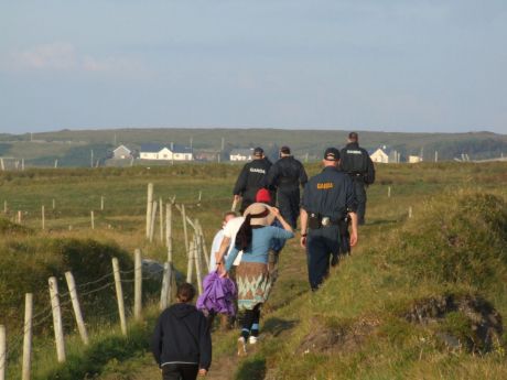 You can't have a walk on the foreshore without Shell's cops following you